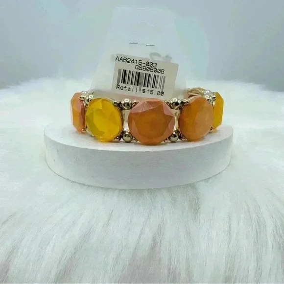 Orange  Statement Bracelet 202 - Picture 2 of 5